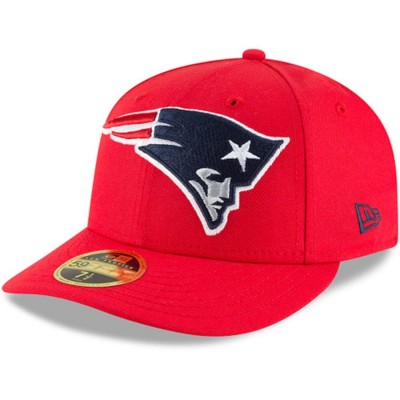 Men's New England Patriots New Era Red Omaha Low Profile 59FIFTY Fitted Hat 3184562